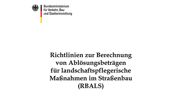 Ablösungsrichtlinien für landschaftspflegerische Gewerke